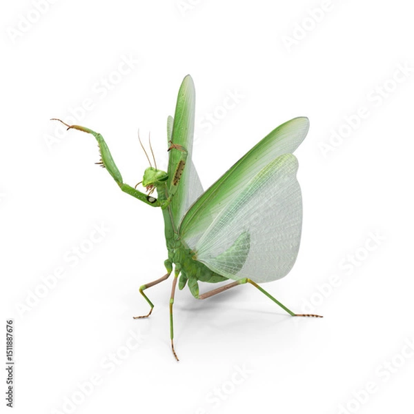 Obraz Praying Mantis isolated on transparent background