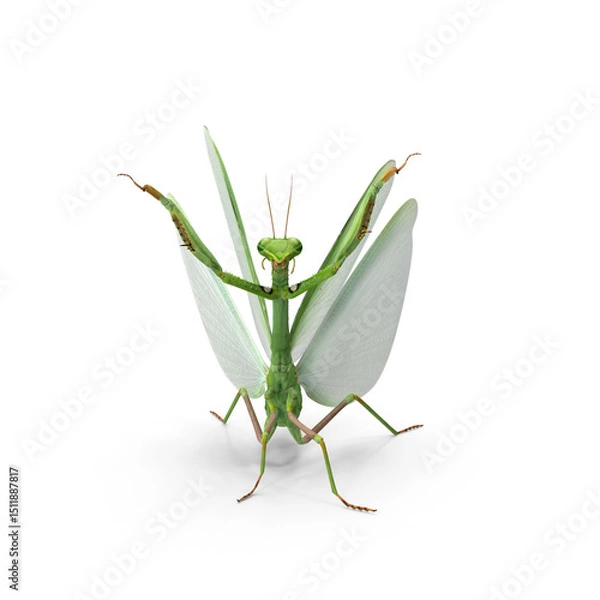 Obraz Praying Mantis isolated on transparent background