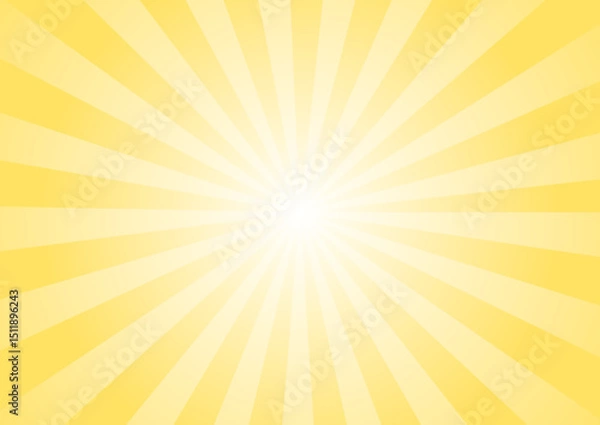 Fototapeta 黄色の集中線	
