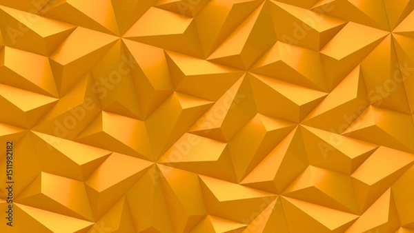 Obraz abstract background with gold triangles
