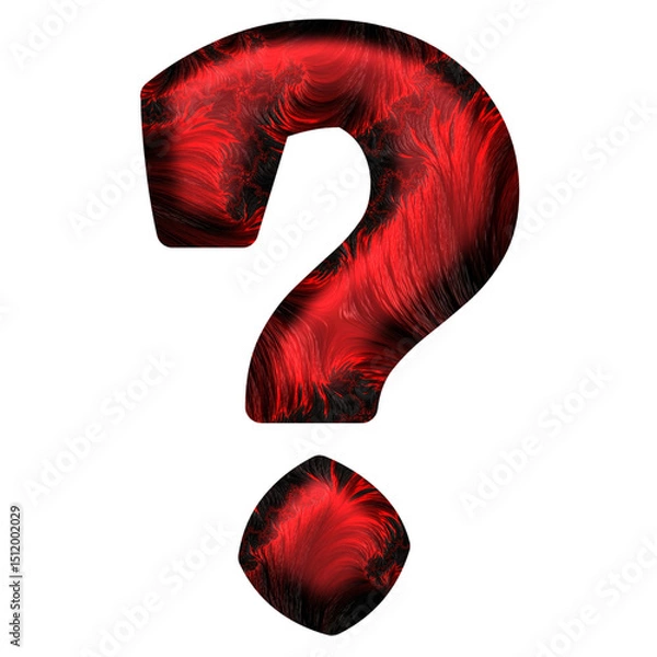 Fototapeta red question mark