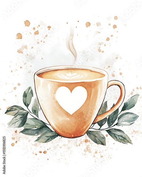 Obraz Realistic and artistic illustrations of coffee beans, brewing equipment, coffee cups, baristas, coffee farms, roasting processes, and café scenes