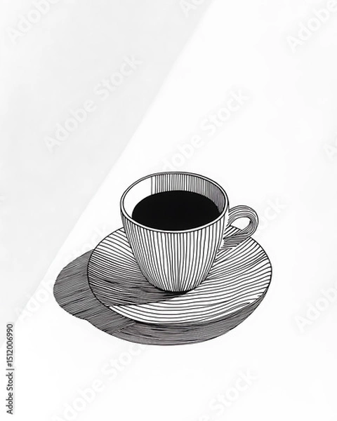 Obraz Realistic and artistic illustrations of coffee beans, brewing equipment, coffee cups, baristas, coffee farms, roasting processes, and café scenes