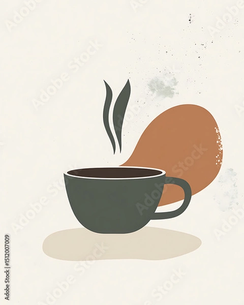 Obraz Realistic and artistic illustrations of coffee beans, brewing equipment, coffee cups, baristas, coffee farms, roasting processes, and café scenes