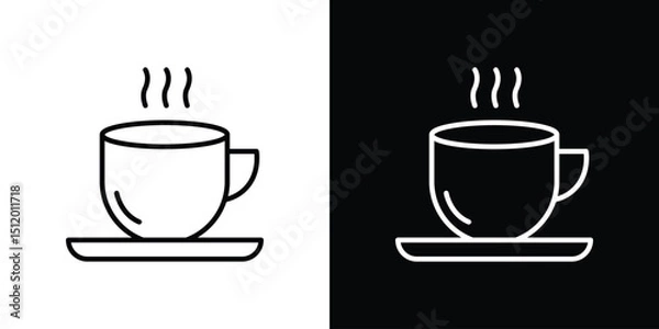 Obraz Coffee icon. Simple element illustration. outline and flat symbol design