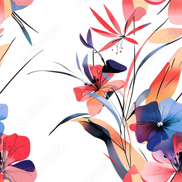Obraz Elegant and Unique Floral Illustrations: Isolated Bouquets, Wreaths, and Botanical