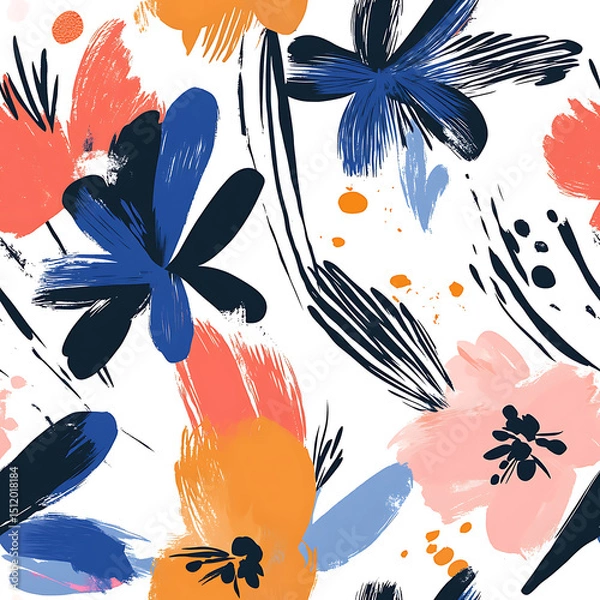 Obraz Elegant and Unique Floral Illustrations: Isolated Bouquets, Wreaths, and Botanical