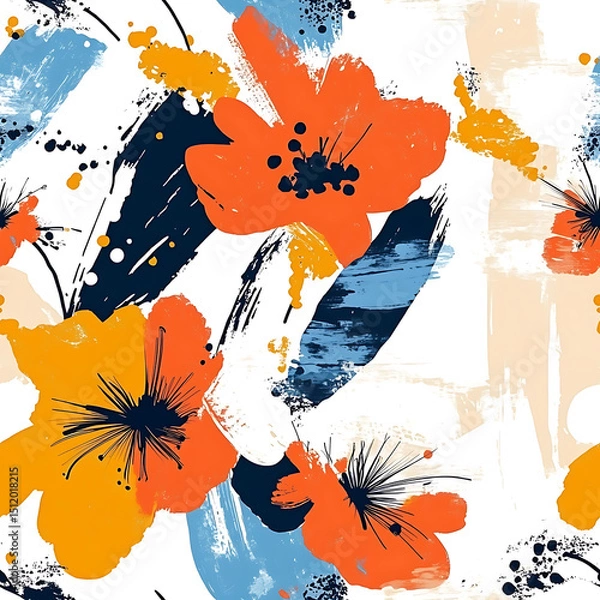 Obraz Elegant and Unique Floral Illustrations: Isolated Bouquets, Wreaths, and Botanical