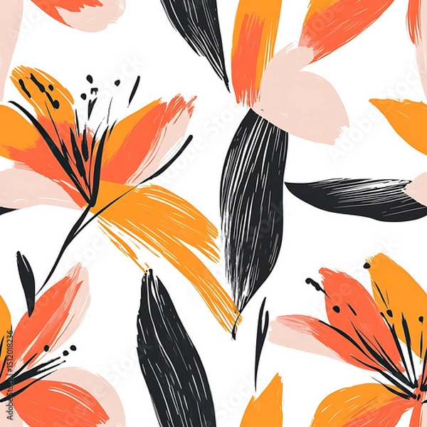 Obraz Elegant and Unique Floral Illustrations: Isolated Bouquets, Wreaths, and Botanical