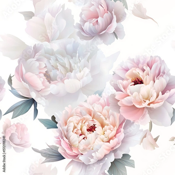 Obraz Elegant and Unique Floral Illustrations: Isolated Bouquets, Wreaths, and Botanical