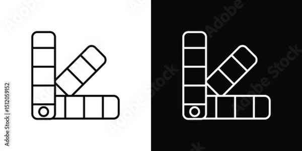 Obraz Swatch icon. Simple element illustration. outline and flat symbol design