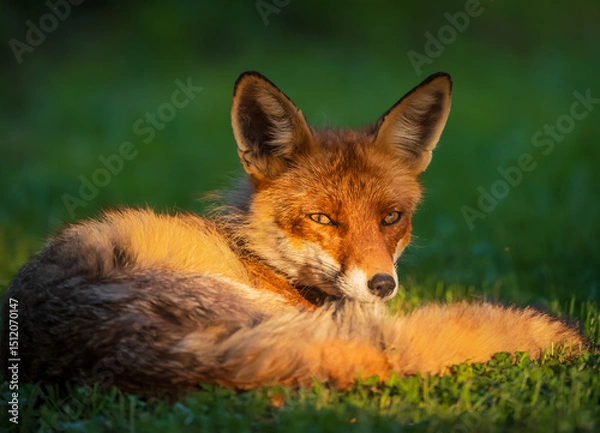 Obraz red fox vulpes