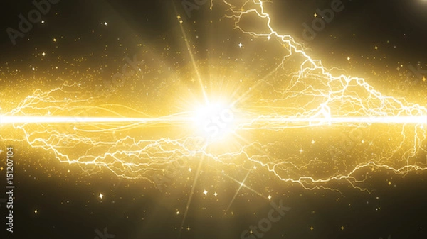 Fototapeta 稲妻エフェクトイメージ