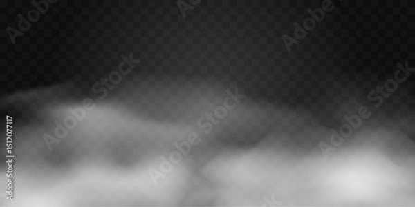 Fototapeta horizontal template with foggy background, billowing smoke or clouds