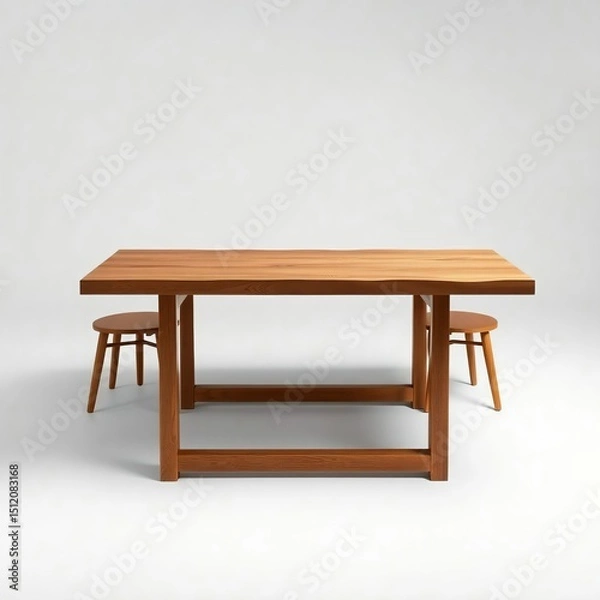 Fototapeta The polished wooden table with luxury for showing products or display items