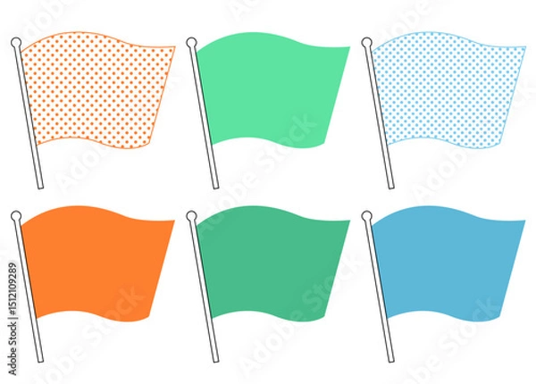 Obraz たなびく旗のセット、イベントの必須アイテム