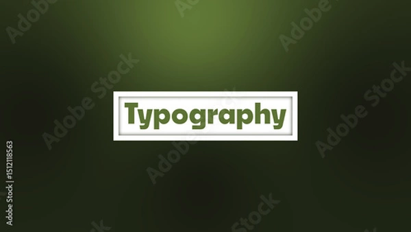 Obraz Motion Typography