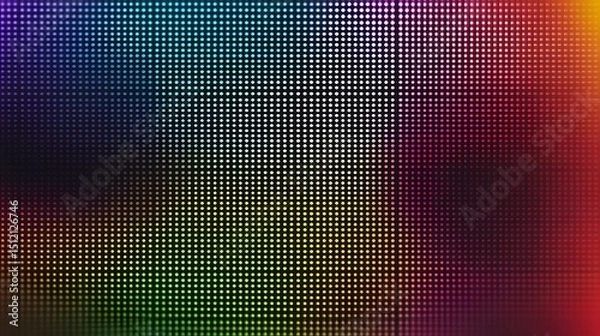 Obraz Colorful led screen display background texture pattern light technology abstract wallpaper design for presentation