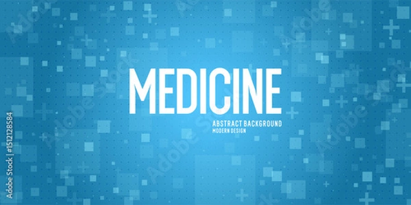 Fototapeta Poster for medical clinics. An illustration on the topic of the healthcare system. Health and treatment. A template for posting information. Abstract background, design elements.