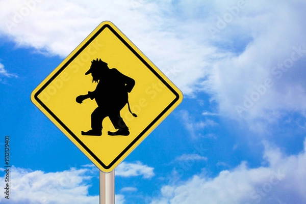 Fototapeta Troll - Crossing sign