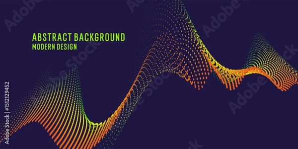 Fototapeta A background with wavy lines that create a background with wavy lines that create an abstract pattern. A template for placing text and information. Illustration for presentation and business.