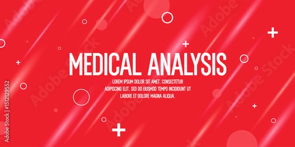Fototapeta Abstract illustration, poster for medical analysis. Minimalistic and beautiful background for Medicine and health maintenance. Blood donation. Poster for medical services. Abstract background.