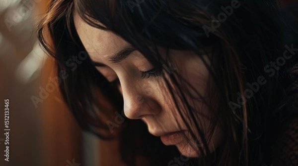 Fototapeta Early Symptoms of Depression: Recognizing Subtle Signs, Neurochemical Imbalances, and Early Intervention Strategies