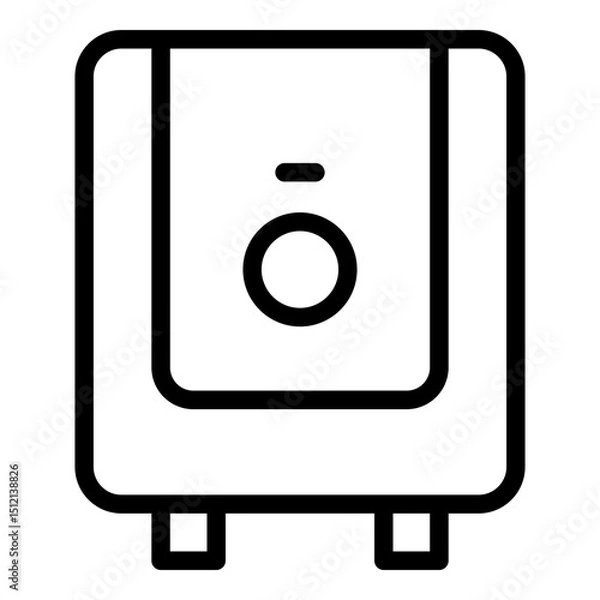 Obraz Water heater icon. Vector line icon