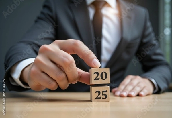 Fototapeta 2025 Cubes hands