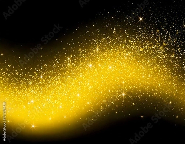 Obraz 透明感のある光粒が舞う軽やかな白背景デザイン