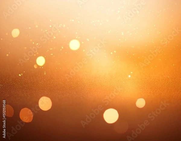 Obraz 暖かい光と微細なボケを添えた穏やかなオレンジ背景