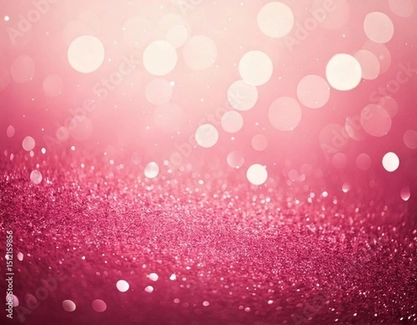 Obraz 柔らかく華やかな光が舞うピンクグラデーション背景