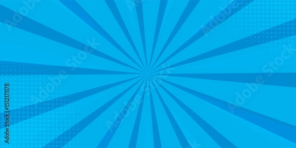 Obraz Anime Comic Background. Pop Art Style Background. Pop Up Retro Comic Background. Vector halftone illustration. Vintage background for comic superhero text, speech bubble, message.