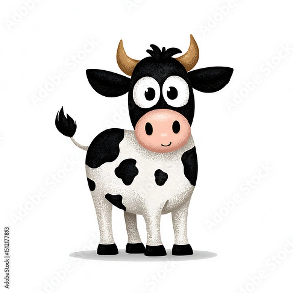 Obraz funny cow cartoon