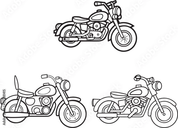 Obraz  Motorbike vector image