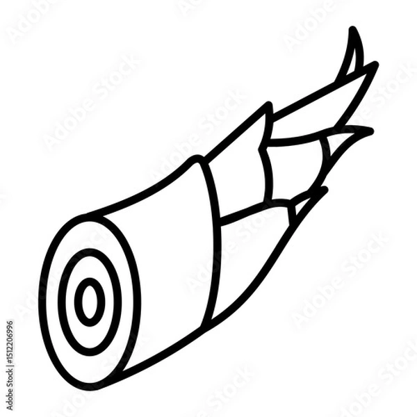 Fototapeta bamboo shoot icon