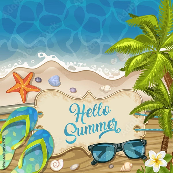 Obraz Summer Holidays in Beach Seashore.