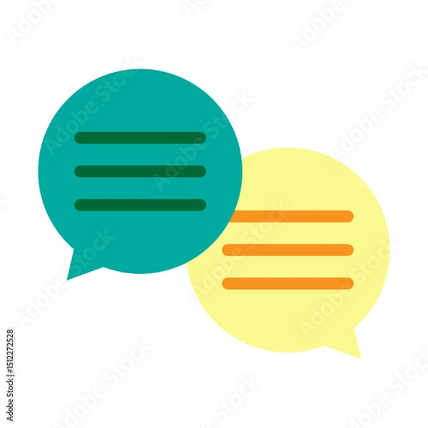 Obraz Dialogue Vector Flat Icon Design