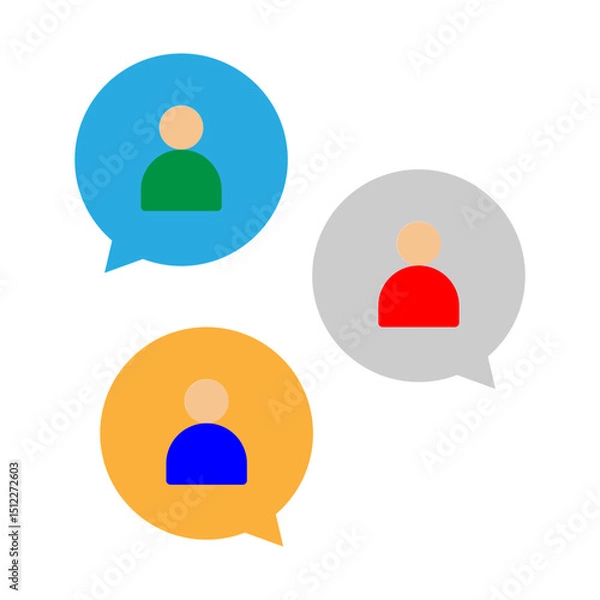 Obraz Focus Group Vector Flat Icon Design