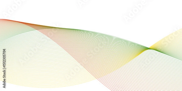 Obraz Abstract colorful glowing wave lines background. Blending gradient colors. Digital frequency track equalizer. Abstract frequency sound wave lines and technology curve lines background. 