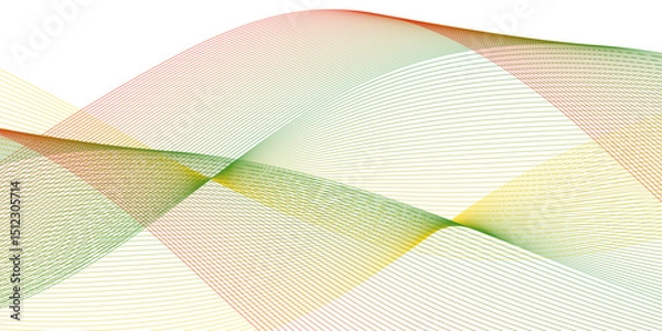 Fototapeta Abstract colorful glowing wave lines background. Blending gradient colors. Digital frequency track equalizer. Abstract frequency sound wave lines and technology curve lines background. 