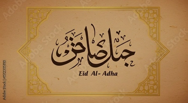 Obraz Eid al adha calligraphy design