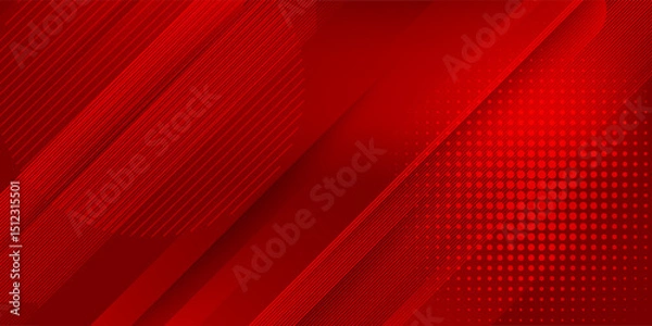 Obraz Light Red vector template with repeated sticks, circles. Modern geometrical abstract illustration with sticks, dots. Smart design for your business advert.