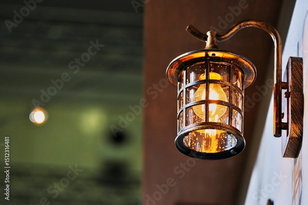 Obraz アンティーク調の電灯