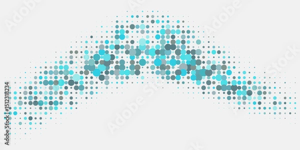 Obraz vector layout with circle shapes. Blurred decorative design in abstract style with bubbles.