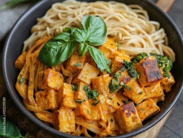 Obraz A fusion food startup offering subscription-based global vegan meal kits that merge culinary styles