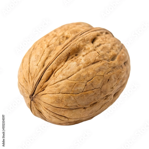 Fototapeta Walnut isolated on a transparent background
