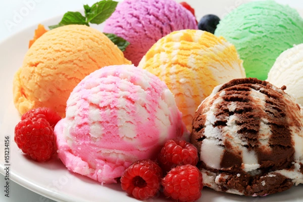 Obraz Assorted ice cream