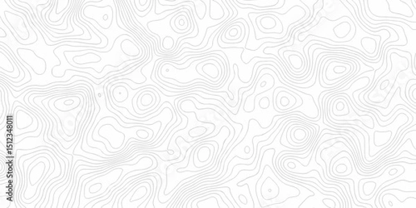 Fototapeta Minimal Lines Topographic contour lines grid map seamless pattern. Geographic mountain relief. Abstract lines background. Contour maps. illustration, Topo contour map design.