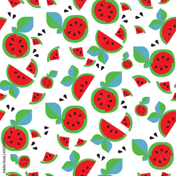 Obraz Fruit geometric seamless illustration